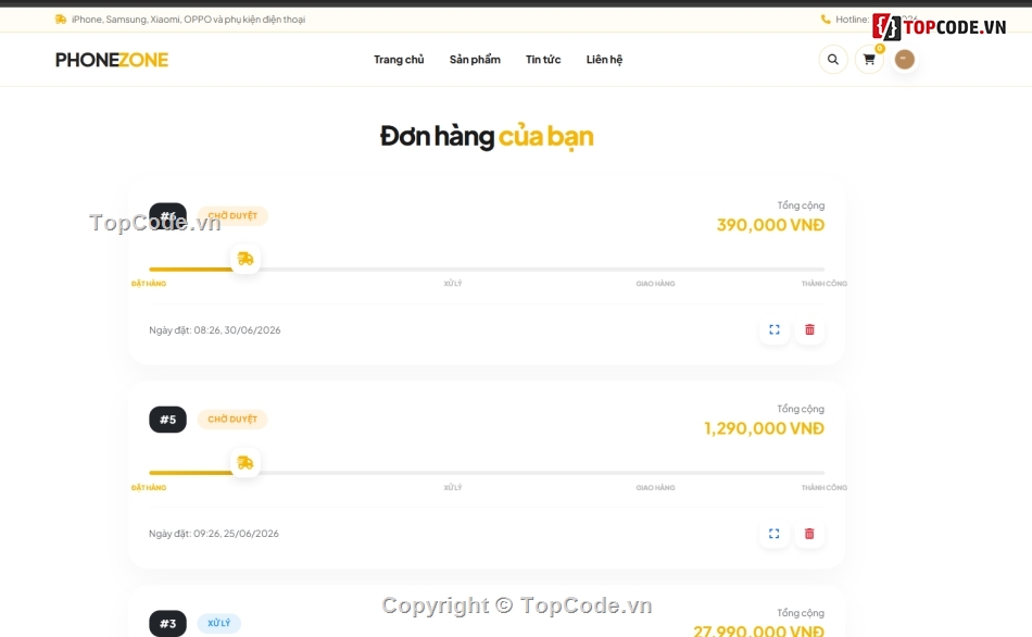 web bán điện thoại,web bán điện,bán web